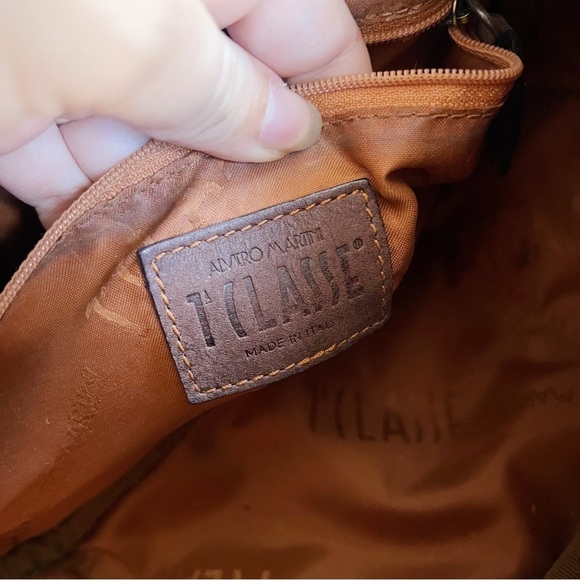 Alviero Martini • 1 Classe map purse Geo Classic shoulder bag crossbody leather - Picture 10 of 13